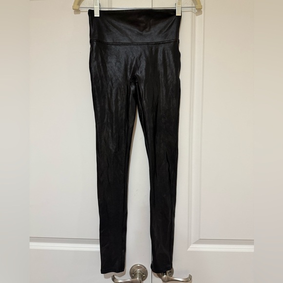 Spanx Black Faux Leather Legging SZ S NWOT - Picture 6 of 7